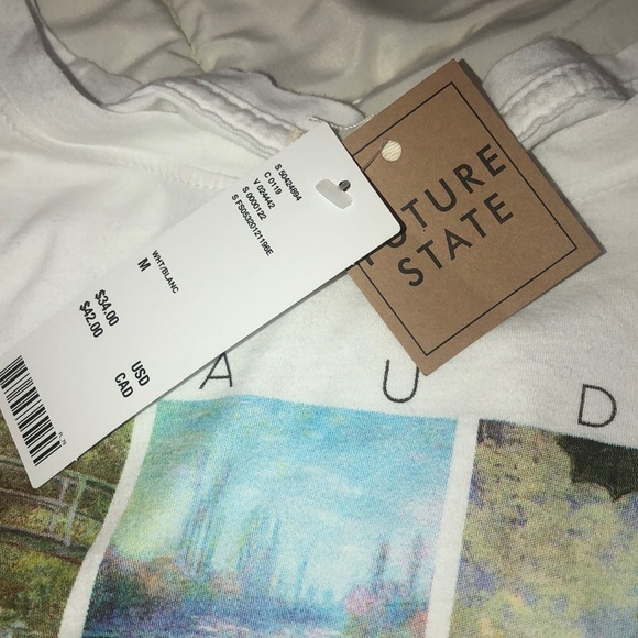 NWT URBAN OUTFITTERS claude monet graphic tee - Picture 3 of 3